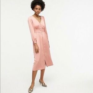 J. Crew Midi Long Sleeve Button Down Dress